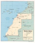 Mapa Politico del Sahara Occidental