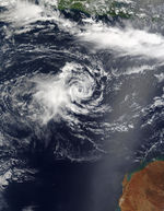 Ciclón tropical 21S cerca de Java