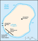Mapa Político Pequeña Escala de Nauru