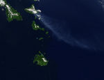 Pluma de ceniza del volcán Ambrym, Vanuatu