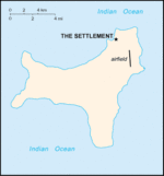 Mapa Político Pequeña Escala de la Isla de Navidad, Océano Índico, Australia