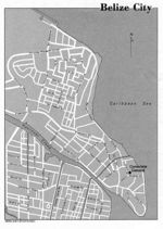 Mapa de la Ciudad de Belice, Belice