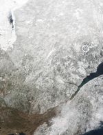Satellite Image, Photo of Quebec in Spring