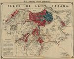 Mapa Mostrando Pavimento de Calles de la Ciudad de La Havana, Cuba 1899