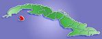 Mapa de Localización de la Isla de la Juventud, Cuba