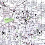 Mapa, Plano de la Ciudad de San Miguel, El Salvador