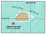 Mapa Politico de la Isla Jarvis, Estados Unidos