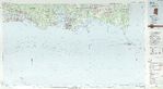 Mapa Topográfico de Biloxi, Misisipi Hasta la Isla Dauphin, Alabama