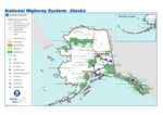 Mapa del Sistema Nacional de Carreteras de Alaska, Estados Unidos