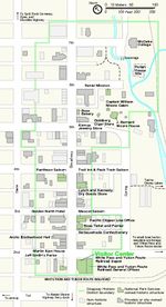 Mapa de la Unidad Skagway, Parque Nacional Histórico Klondike Gold Rush Seattle Unit, Washington, Estados Unidos