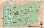 Mapa del Parque Campo de Batalla Nacional Moores Creek, Carolina del Norte, Estados Unidos
