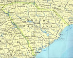 Mapa del Estado de Carolina del Sur, Estados Unidos