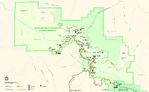 Mapa del Parque Nacional Cañón Negro del Gunnisonde, Estados Unidos