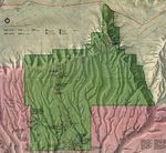 Mapa del Parque Nacional Mesa Verde, Colorado, Estados Unidos