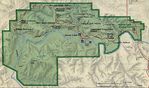 Mapa del Parque Nacional Theodore Roosevelt (Unidad Norte), Dakota del Norte, Estados Unidos