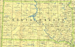 Mapa del Estado de Dakota del Sur, Estados Unidos