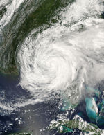 Ciclón tropical Frances (06L) encima de la Florida