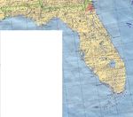 Mapa del Estado de Florida, Estados Unidos