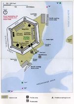 Mapa Detallado del Fuerte Jefferson, Florida, Estados Unidos