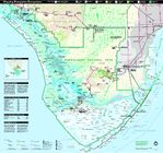 Mapa del Parque Nacional los Everglades, Florida, Estados Unidos