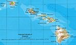 Mapa de Relieve Sombreado de Hawái, Estados Unidos