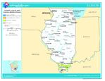 Mapa de las Tierras Federales y de las Reservas Indigenas, Illinois, Estados Unidos