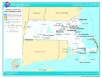 Mapa de las Tierras Federales y de las Reservas Indigenas, Massachusetts, Estados Unidos
