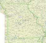 Mapa del Estado de Missouri, Estados Unidos