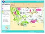 Mapa de las Tierras Federales y de las Reservas Indigenas, Montana, Estados Unidos