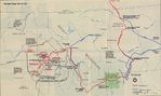 Mapa de la Región del Campo de Batalla Nacional Big Hole (Guerra de los Nez Perce 1877) , Montana, Estados Unidos