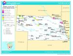 Mapa de las Tierras Federales y de las Reservas Indigenas, Nebraska, Estados Unidos