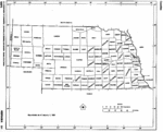 Mapa Blanco y Negro de Nebraska, Estados Unidos