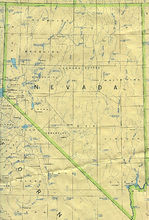Mapa del Estado de Nevada, Estados Unidos