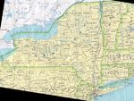Mapa del Estado de Nueva York, Estados Unidos