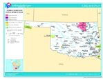 Mapa de las Tierras Federales y de las Reservas Indigenas, Oklahoma, Estados Unidos