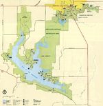Mapa del Parque de Chickasaw Área Nacional de Recreación, Oklahoma, Estados Unidos