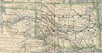Mapa del Territorio Indígena, Oklahoma 1884