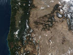 Imagen, Foto Satelite de la Costa de Baja California Sur, Mexico