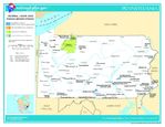 Mapa de las Tierras Federales y de las Reservas Indigenas, Pensilvania, Estados Unidos