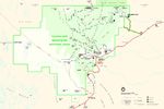 Mapa del Parque Nacional las Montañas de Guadalupe, Texas, Estados Unidos