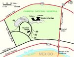 Mapa del Parque Chamizal Memorial Nacional, Texas, Estados Unidos