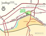 Mapa del Parque del Monumento Nacional de las Ruinas Aztecas, Nuevo México, Estados Unidos