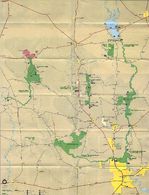 Mapa del Parque Big Thicket Reserva Natural Nacional, Texas, Estados Unidos