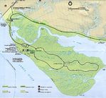 Mapa de Relieve de Colonial Jamestown Island, Virginia, Estados Unidos