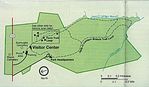 Mapa del Parque Monumento Nacional Booker T. Washington, Virginia, Estados Unidos
