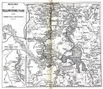Mapa del Parque Nacional Yellowstone 1917