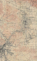 Mapa de Ciudades del Interior: Durango, Guadalajara, Guanajuato, México DF 1919