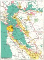 Mapa de la Ciudad de San Francisco, California, Estados Unidos