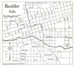 Mapa de la Ciudad de Boulder, Colorado, Estados Unidos 1920