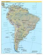 Mapa Físico de América del Sur 2004
